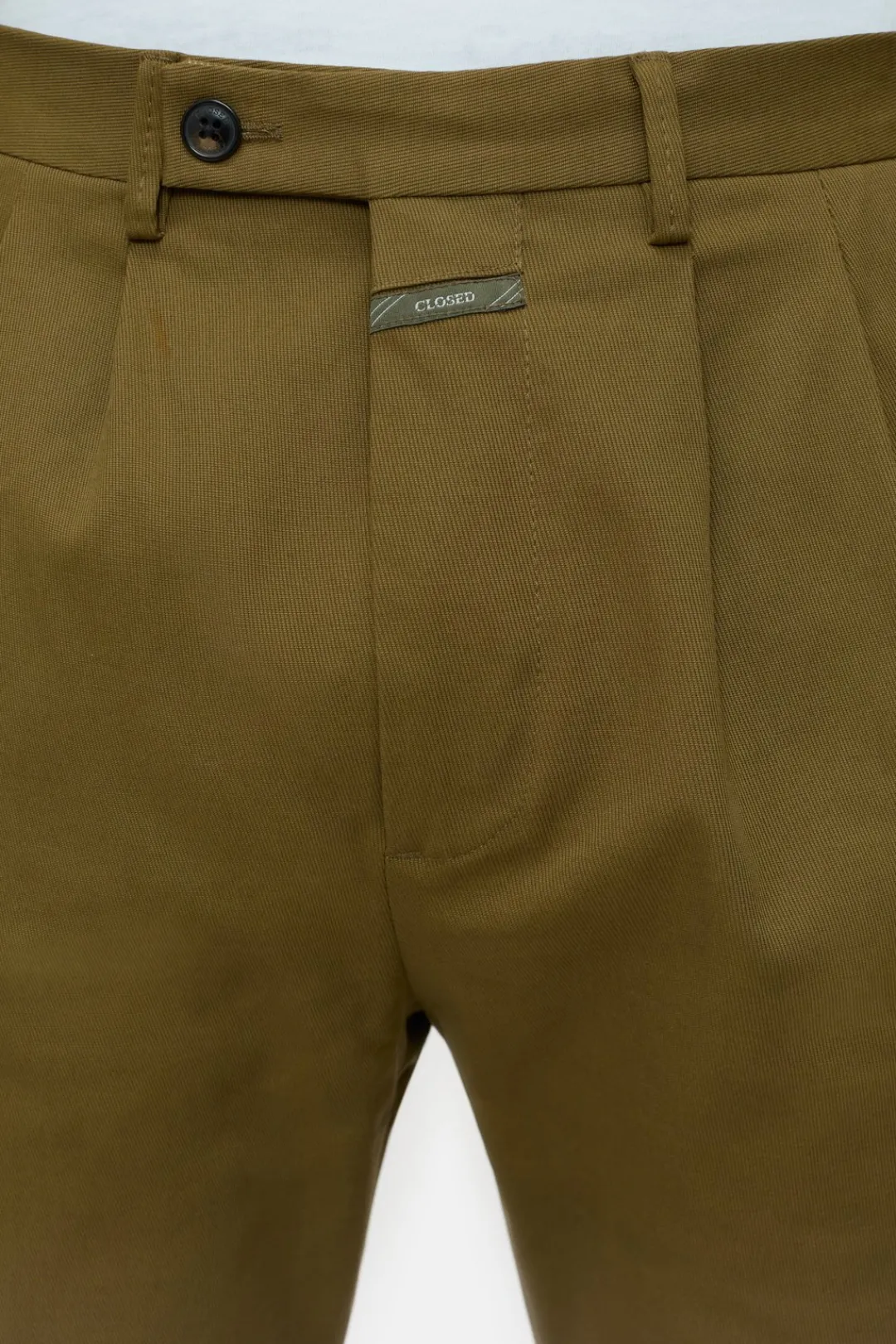 Closed Regular Pants - Style Name Bergen Tapered Golden moss Online