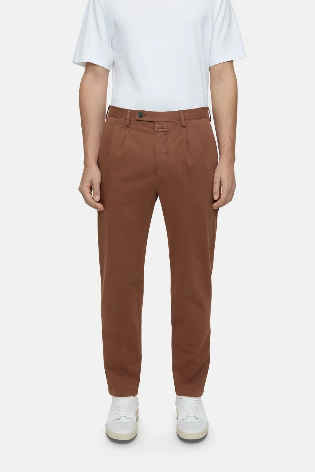 Closed Regular Pants - Style Name Bergen Tapered Chestnut New
