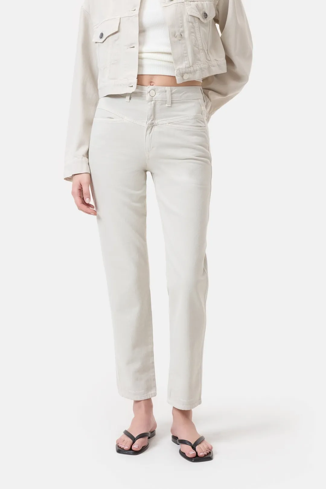 Closed Relaxed Jeans - Style Name Pedal Pusher Stone beige