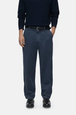 Closed Relaxed Pants - Style Name Blomberg Wide Smokey blue Sale