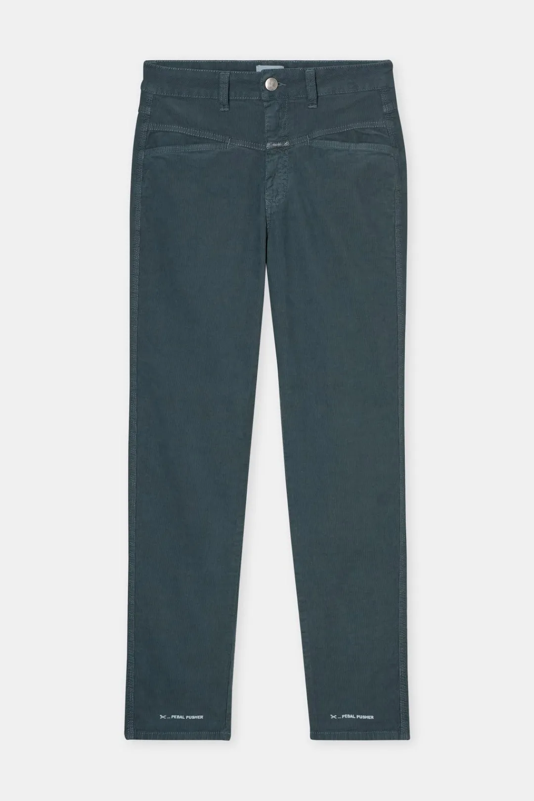 Closed Relaxed Pants - Style Name Pedal Pusher Pini green