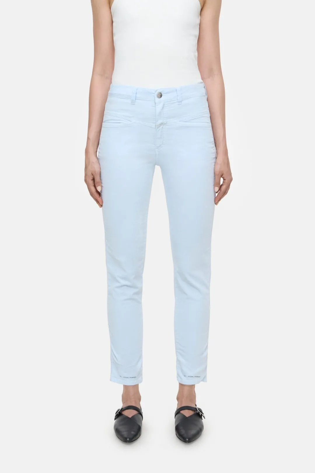Closed Relaxed Pants - Style Name Pedal Pusher Lazio blue Discount