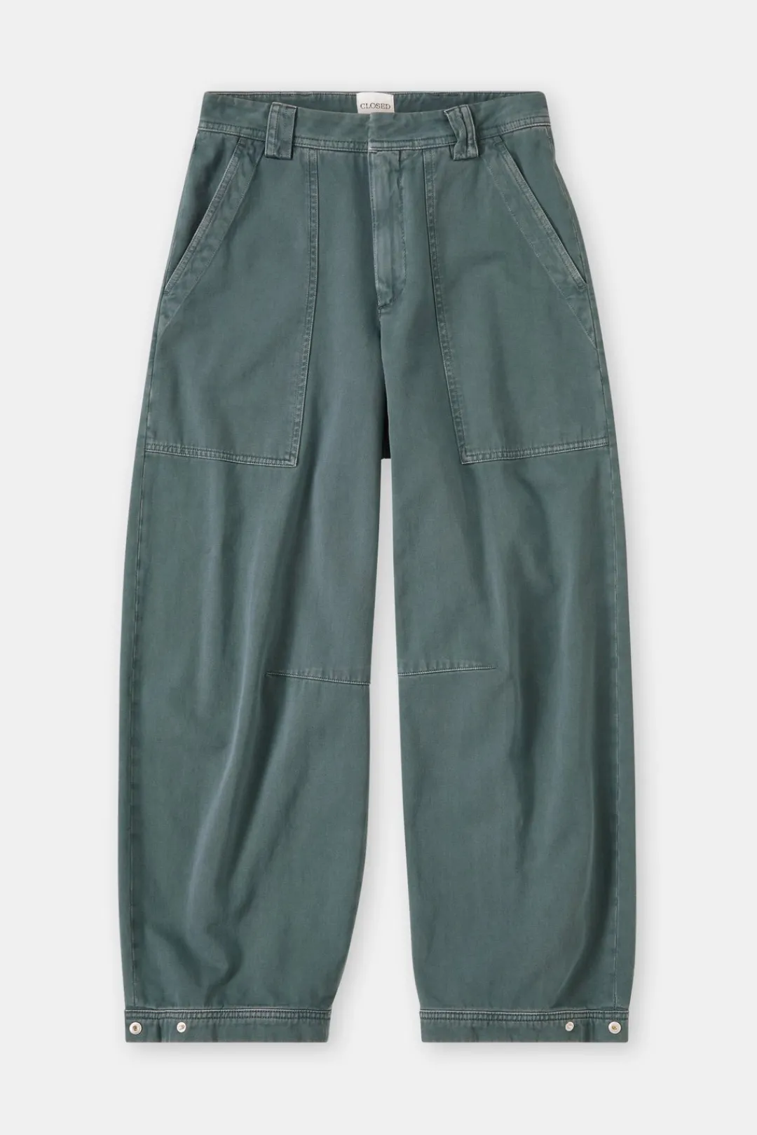 Closed Relaxed Pants - Style Name Rhannon Pini green