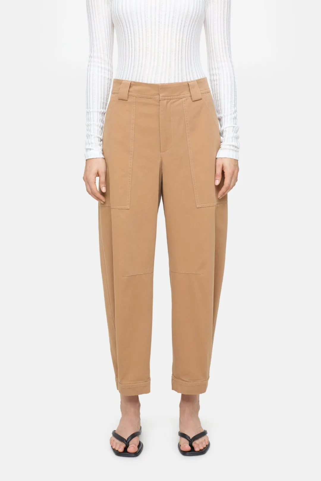 Closed Relaxed Pants - Style Name Rhannon Biscotti brown Discount