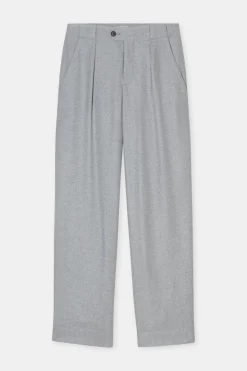 Closed Relaxed Pants - Style Name Mawson Light grey melange Clearance