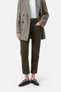 Closed Relaxed Pants - Style Name Pedal Pusher Ver green Hot