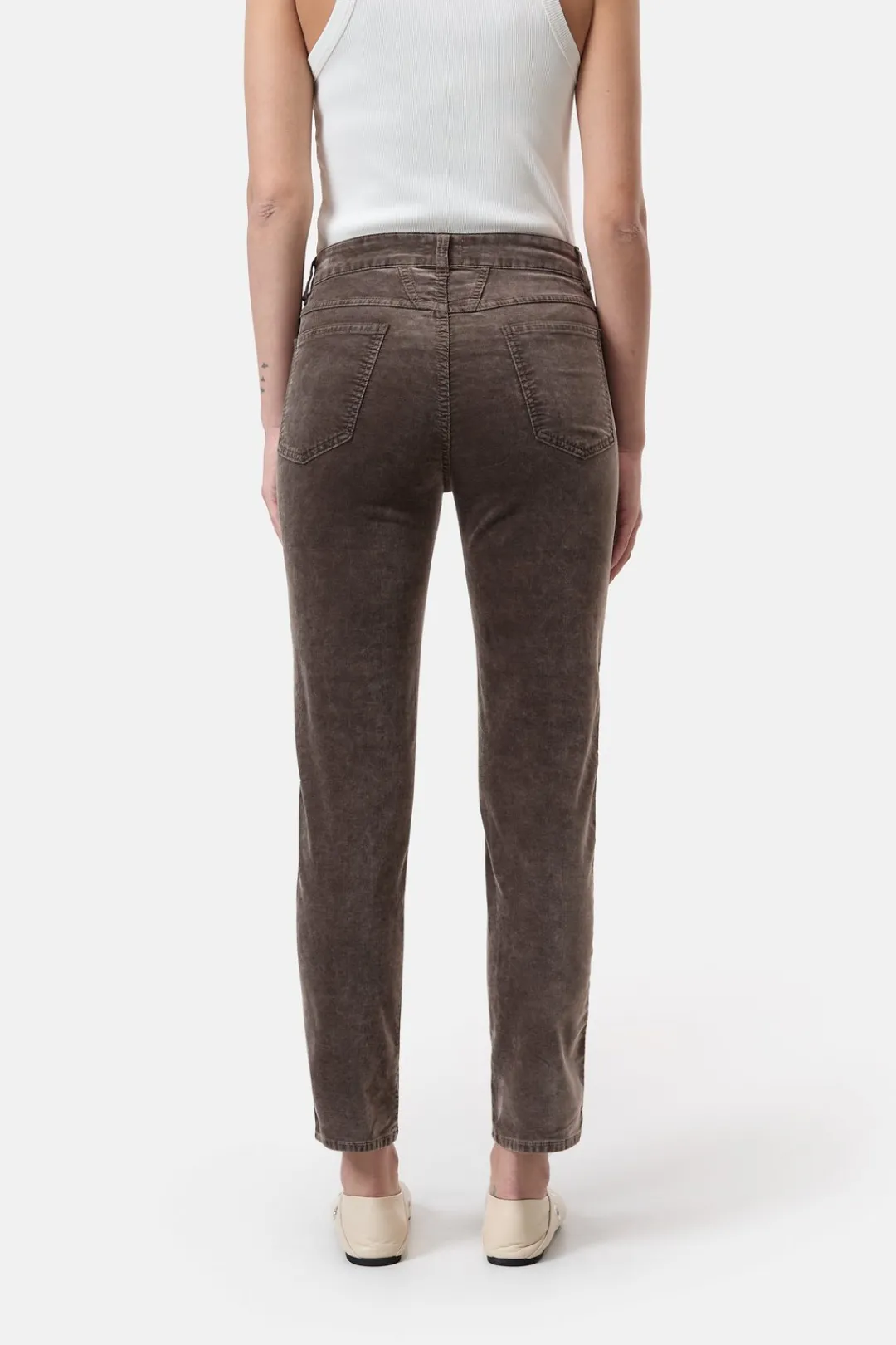 Closed Relaxed Pants - Style Name Pedal Pusher mocha Outlet