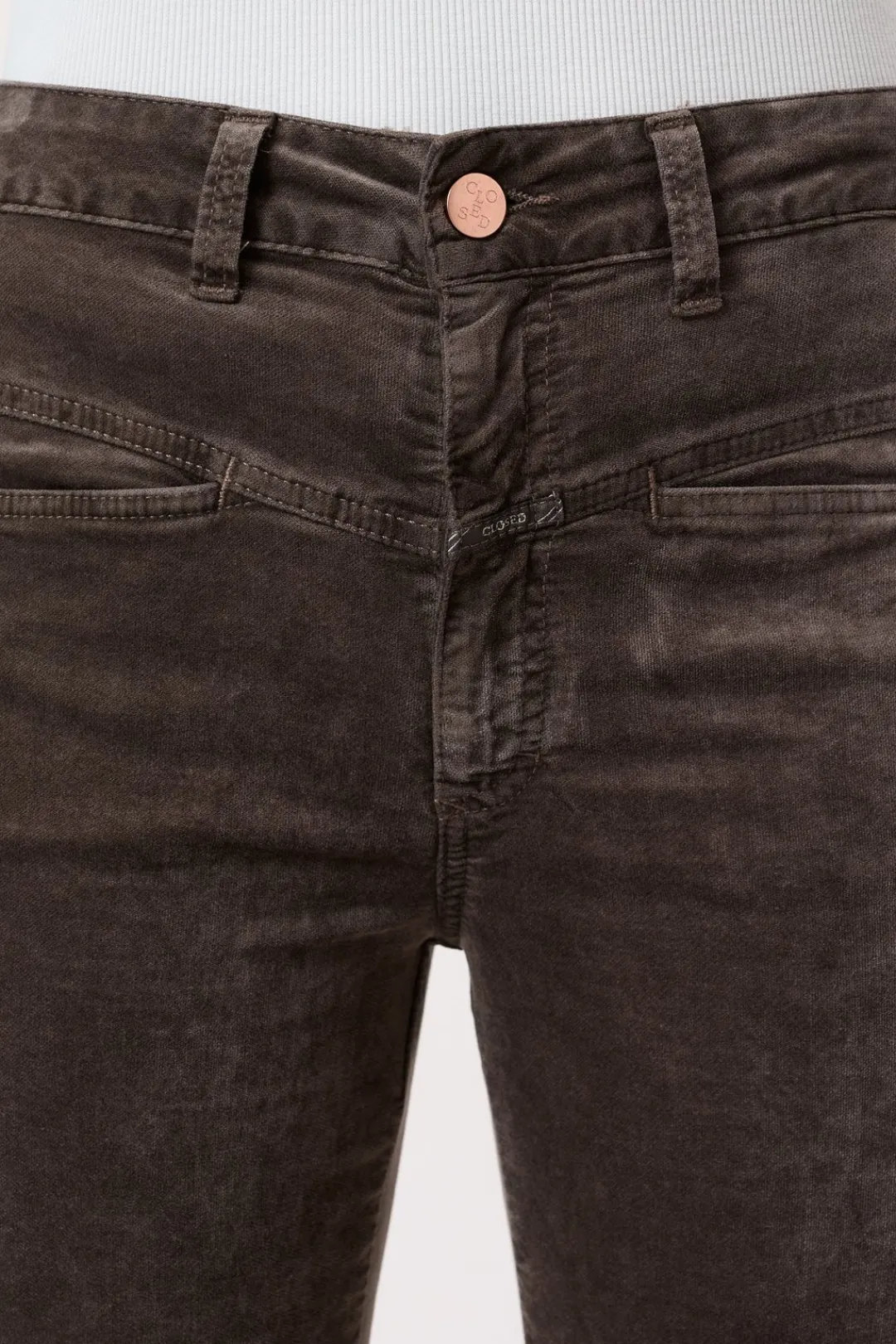 Closed Relaxed Pants - Style Name Pedal Pusher mocha Outlet