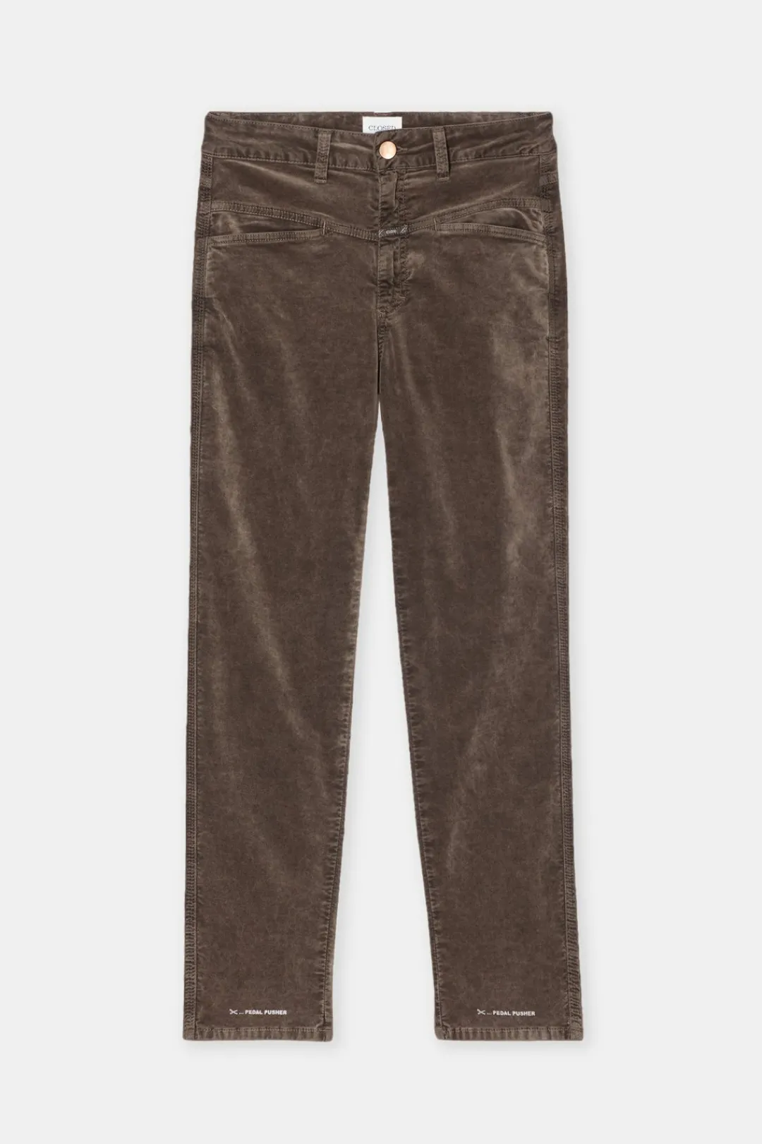 Closed Relaxed Pants - Style Name Pedal Pusher mocha Outlet