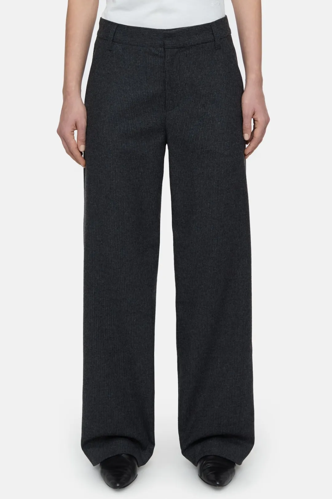 Closed Relaxed Pants - Style Name Jurdy Dark grey melange New