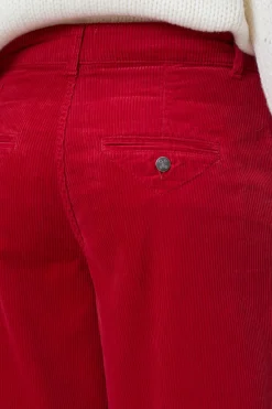 Closed Relaxed Pants - Style Name Jurdy Chili pepper red Sale