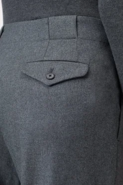 Closed Relaxed Pants - Style Name Mawson Dark grey melange New