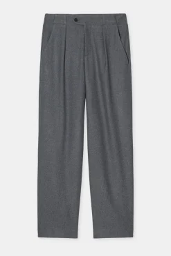 Closed Relaxed Pants - Style Name Mawson Dark grey melange New