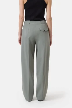 Closed Relaxed Pants - Style Name Mawson Faded green Sale
