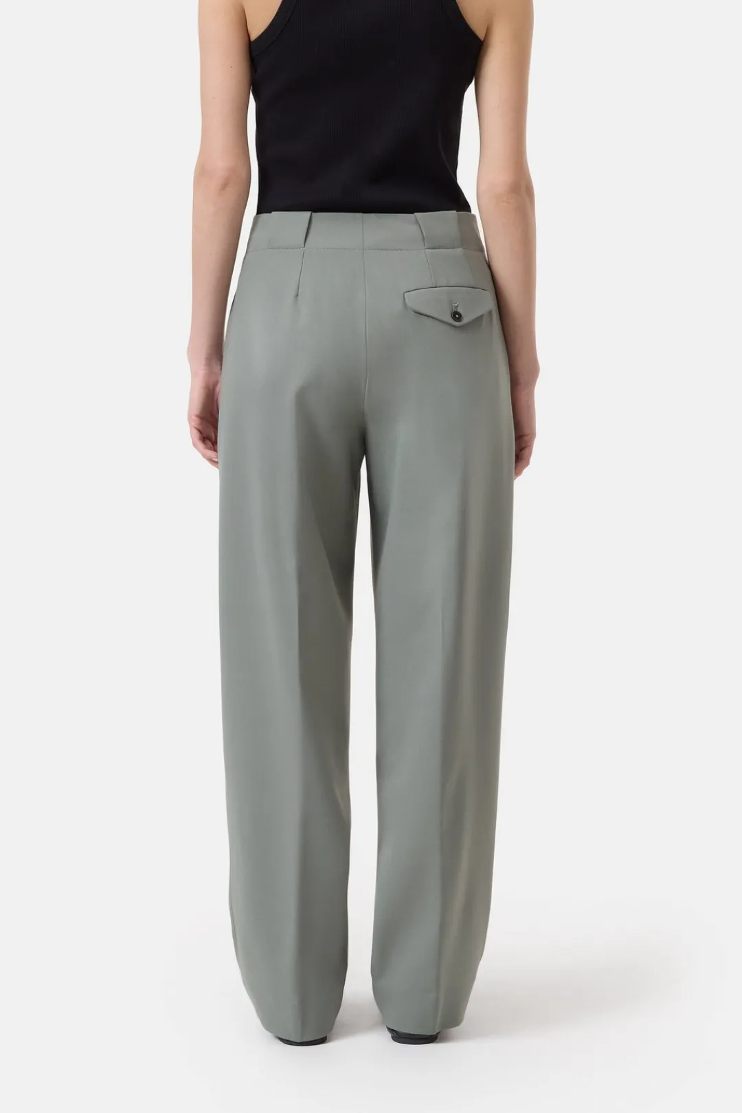 Closed Relaxed Pants - Style Name Mawson Faded green Sale