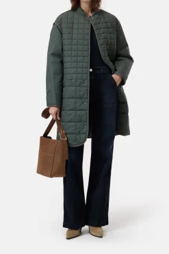 Closed Reversible quilted coat Pini green Discount