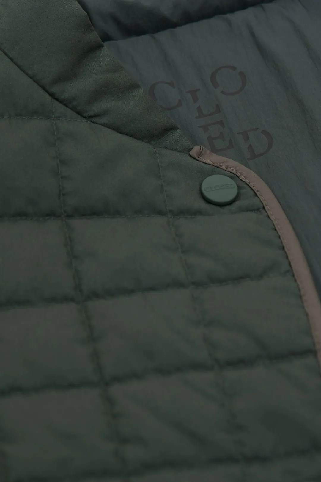 Closed Reversible quilted coat Pini green Discount