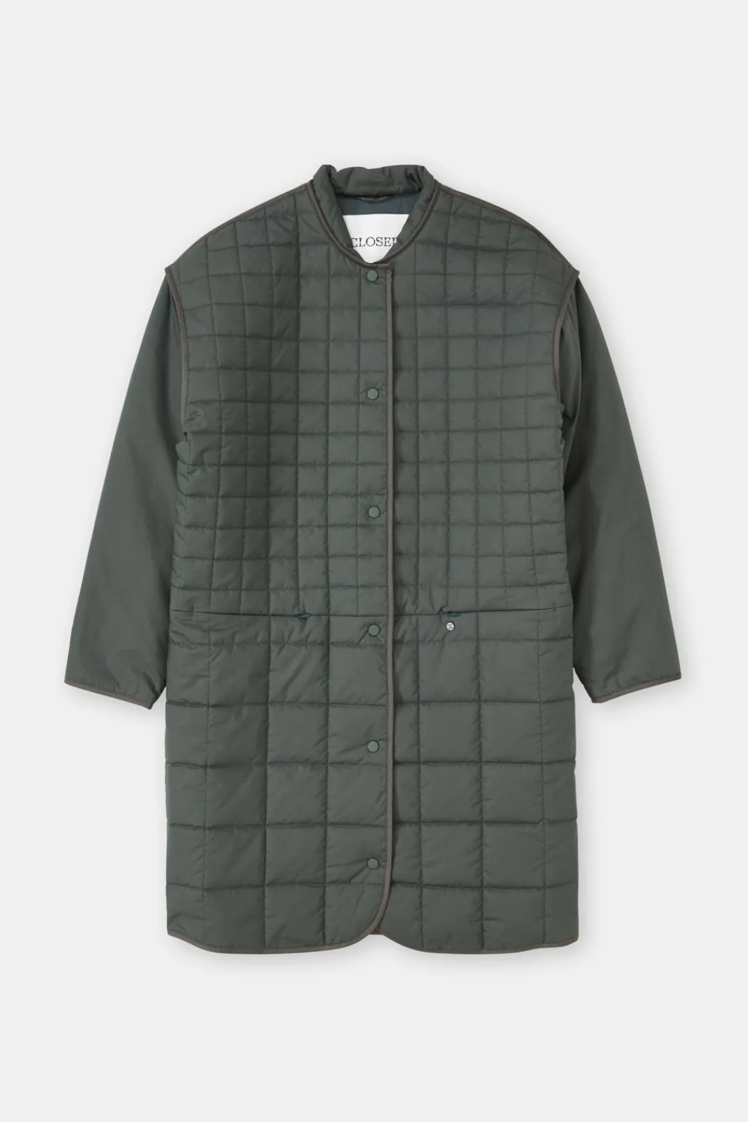 Closed Reversible quilted coat Pini green Discount