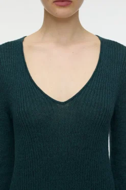 Closed Rib knit dress Pini green Online