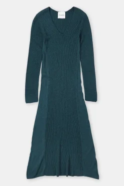 Closed Rib knit dress Pini green Online