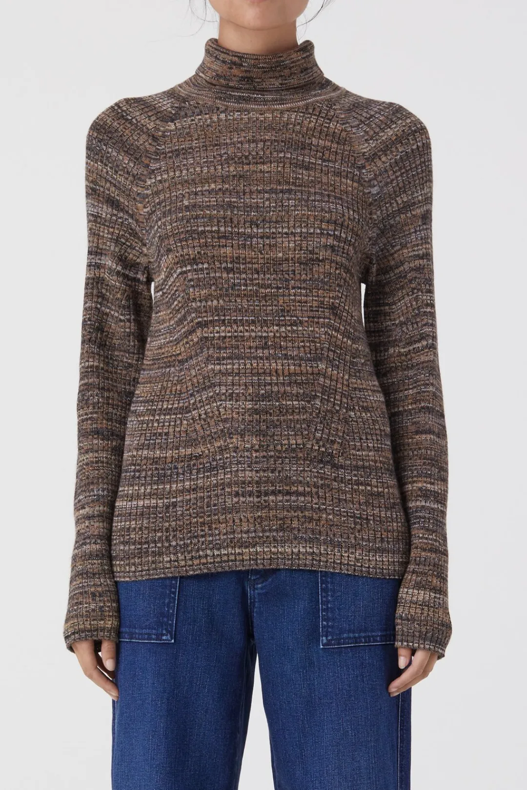 Closed Rib Turtleneck blue heather Sale