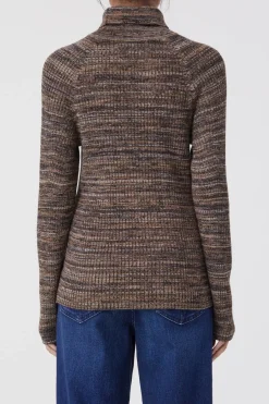 Closed Rib Turtleneck blue heather Sale