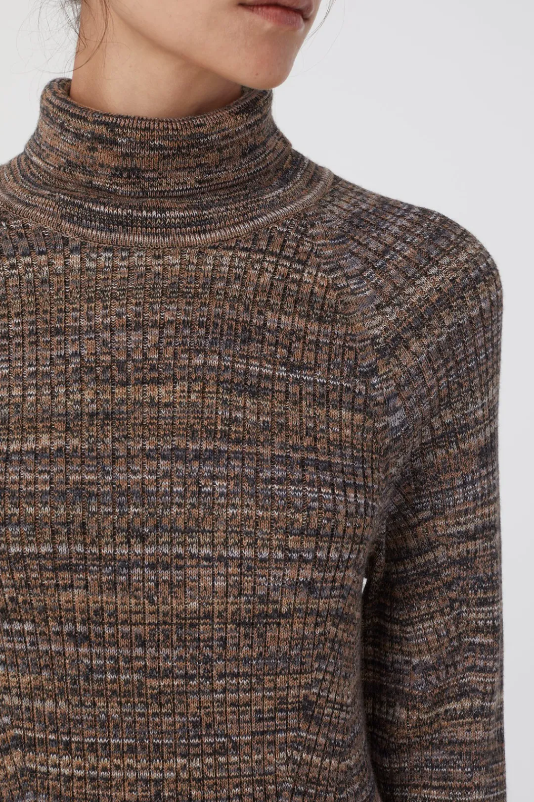 Closed Rib Turtleneck blue heather Sale