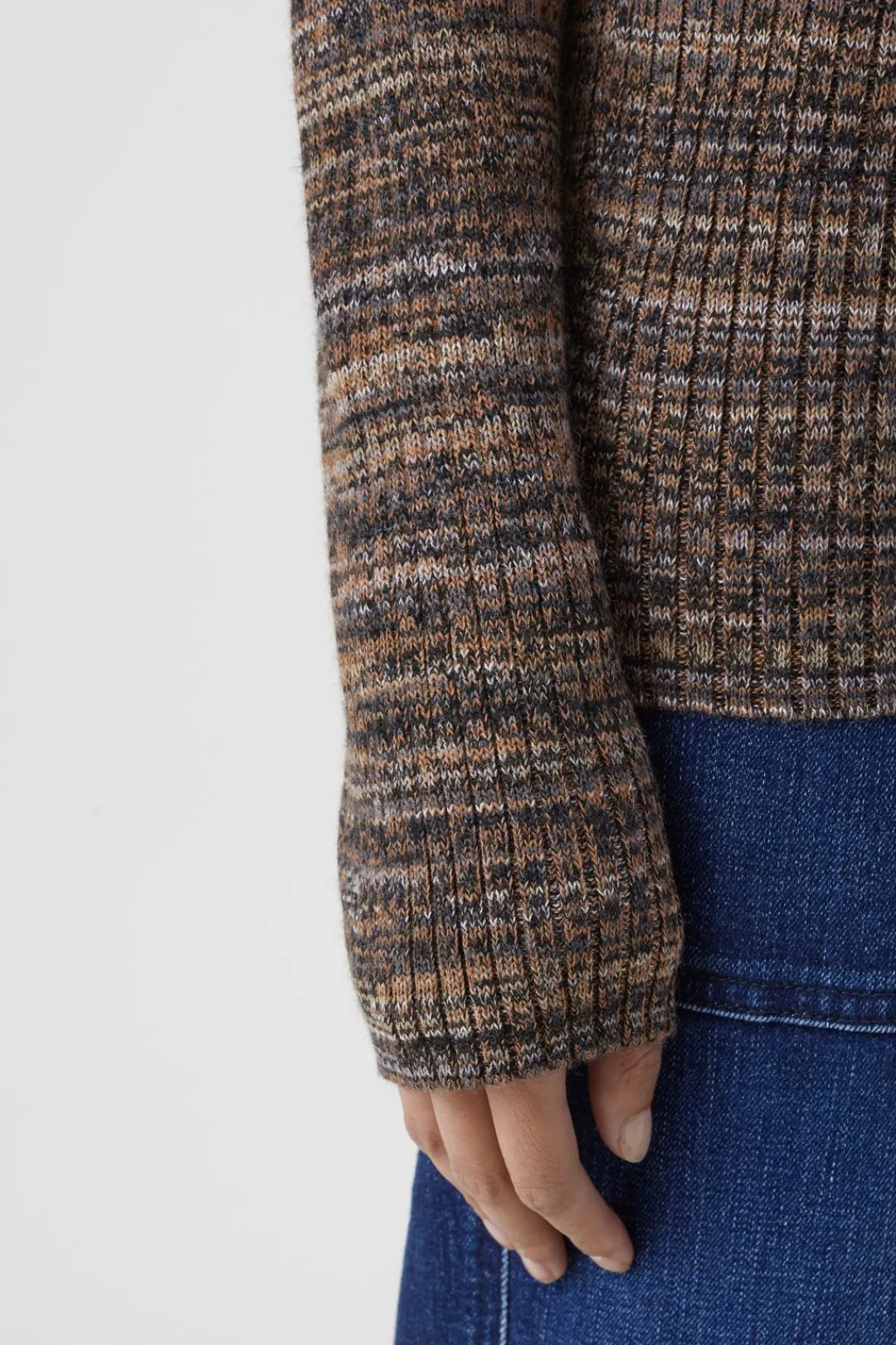 Closed Rib Turtleneck blue heather Sale
