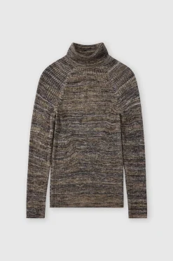Closed Rib Turtleneck blue heather Sale