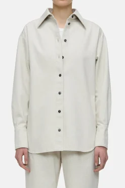 Closed Rigid denim shirt creme Discount