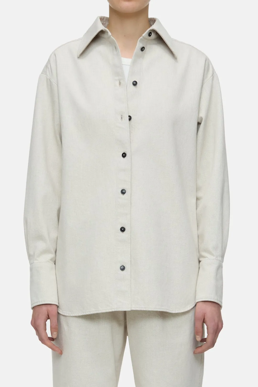 Closed Rigid denim shirt creme Discount
