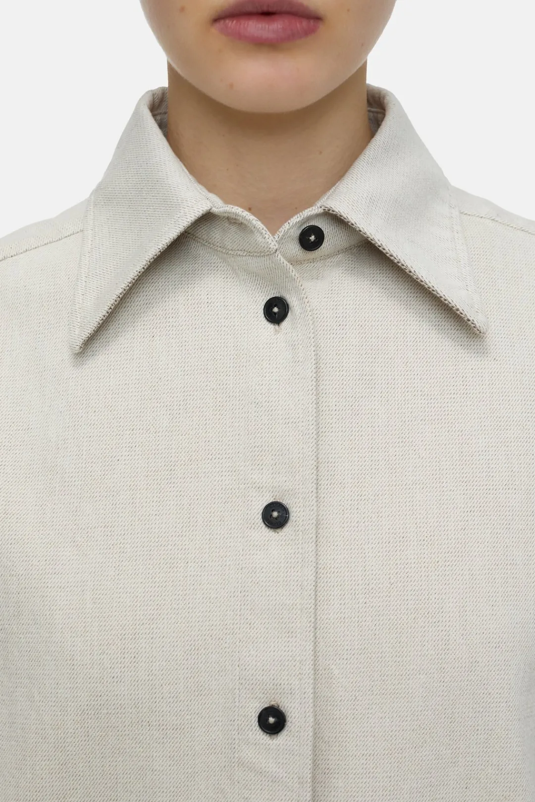 Closed Rigid denim shirt creme Discount