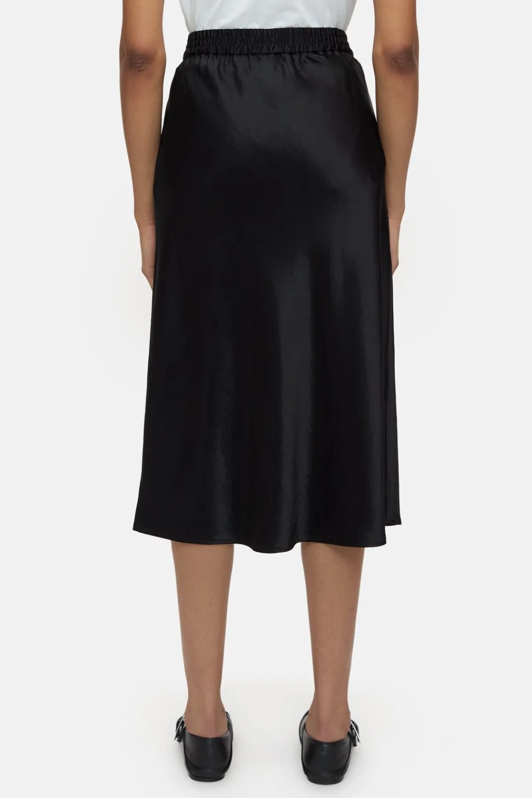Closed Satin maxi skirt Black New