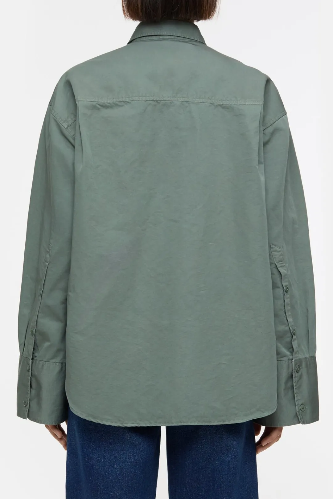 Closed Shirt Blouse in a blend of cotton and linen Faded green Best