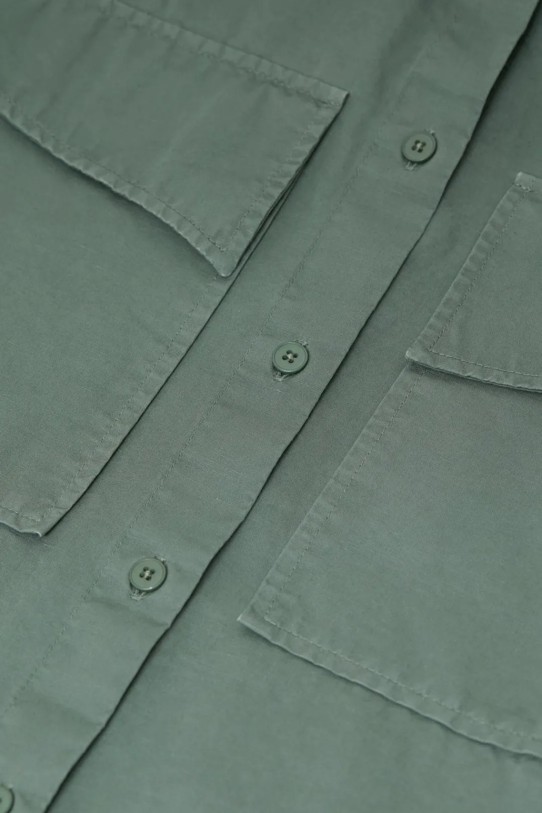 Closed Shirt Blouse in a blend of cotton and linen Faded green Best