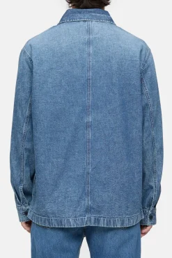 Closed Shirt with zip Light blue Discount