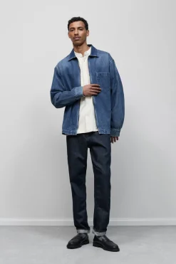 Closed Shirt with zip Light blue Discount