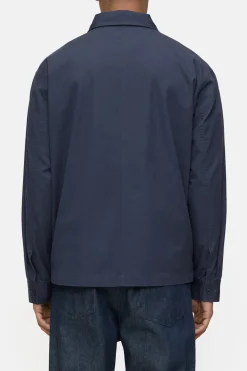 Closed Shirt with zip Smokey blue Hot