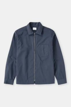 Closed Shirt with zip Smokey blue Hot
