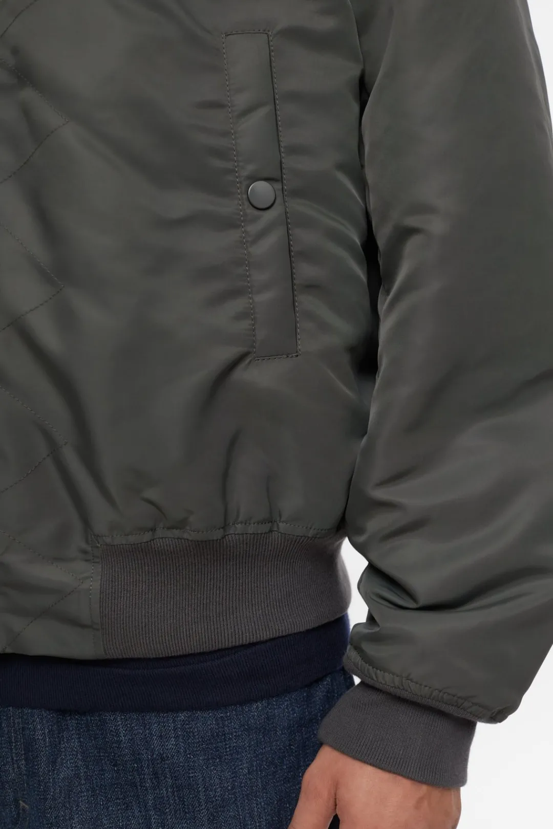 Closed Short Bomber Jacket charcoal Outlet