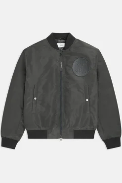 Closed Short Bomber Jacket charcoal Outlet