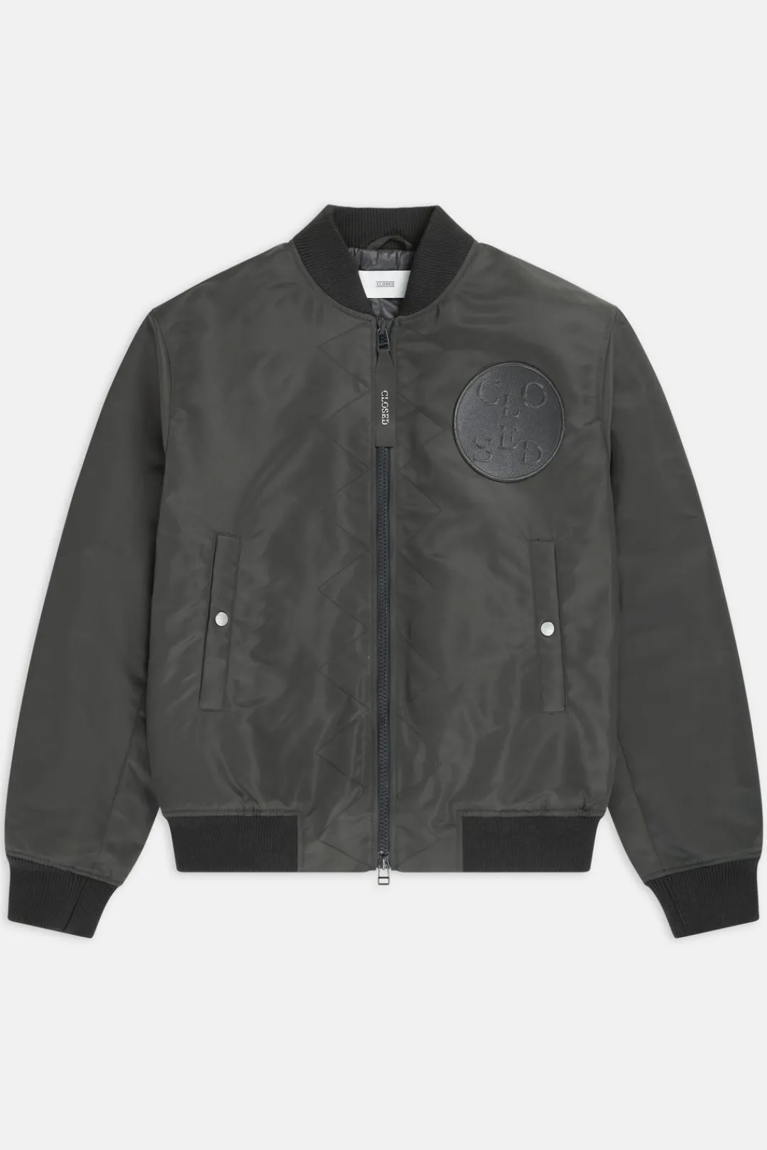 Closed Short Bomber Jacket charcoal Outlet