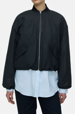 Closed Short bomber jacket Smokey blue Best