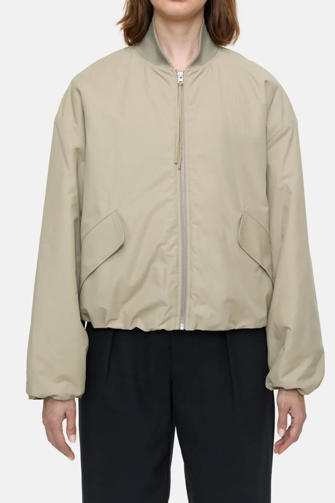 Closed Short bomber jacket Pastel olive Sale