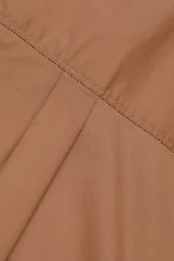 Closed Short poplin shirt blouse Biscotti brown New