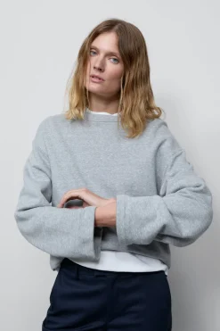 Closed Short sweatshirt Light grey melange Best