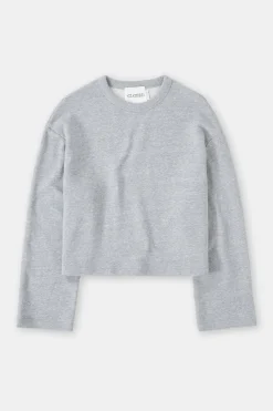 Closed Short sweatshirt Light grey melange Best