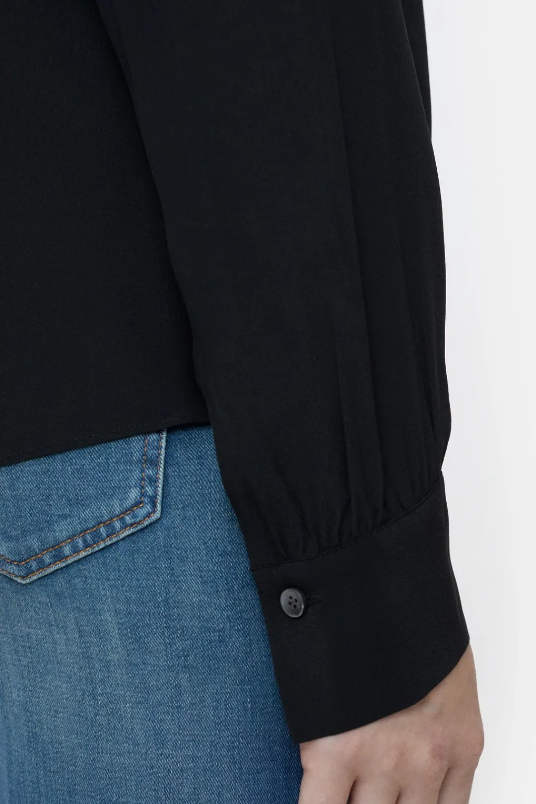 Closed Silk blouse Black Outlet