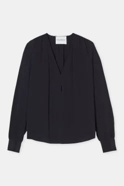 Closed Silk blouse Black Outlet