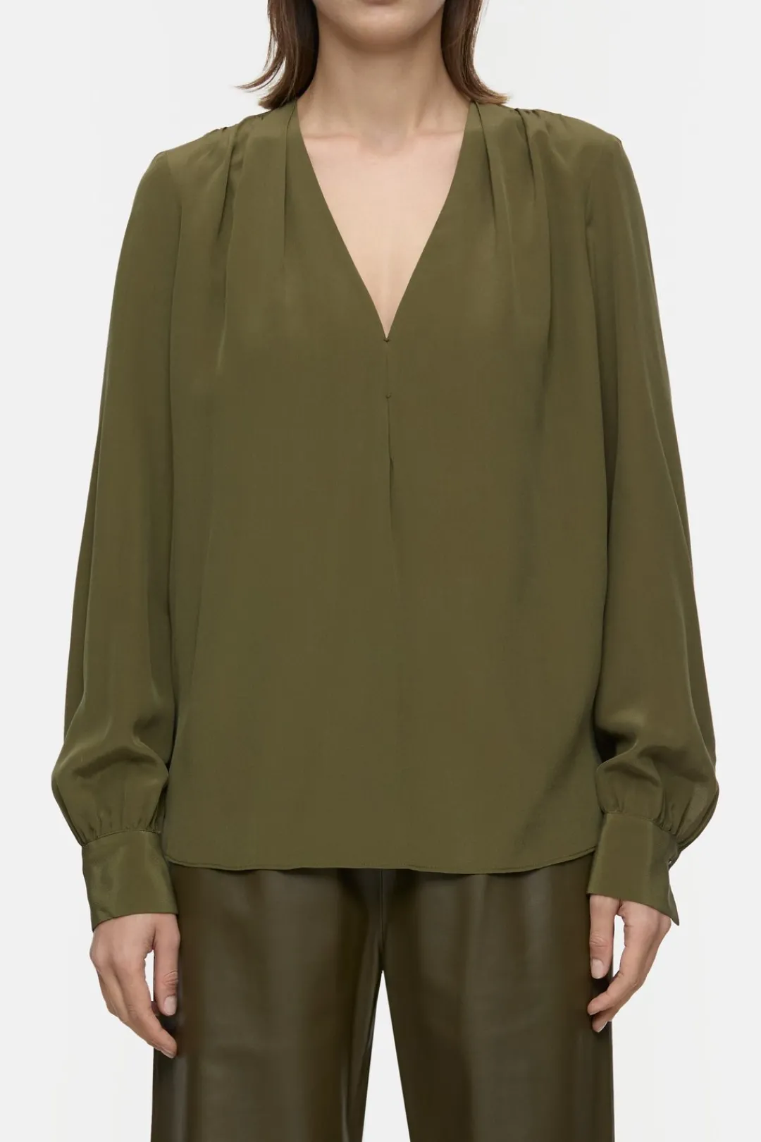 Closed Silk blouse Ver green Clearance